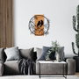 Wallity Birds In Love 1 Escultura de pared Negro y Nogal